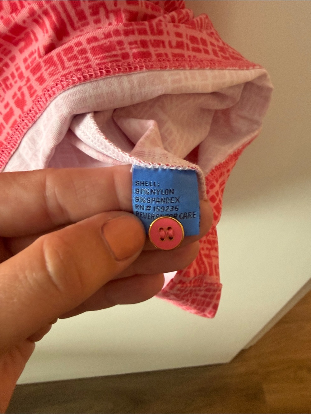 J. McLaughlin Pink Patterned Shirt Dress - Picture 5 of 5